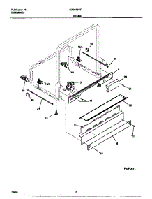 06 - Frame parts for Frigidaire Dishwasher FDB636GFR0 from AppliancePartsPros.com