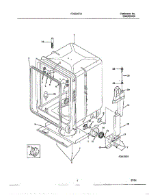 Dishwasher Page 6 parts for Frigidaire Dishwasher FDB663RB from AppliancePartsPros.com