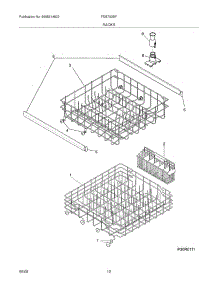 13 - Racks parts for Frigidaire Dishwasher FDB700BFC1 from AppliancePartsPros.com