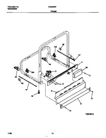 06 - Frame parts for Frigidaire Dishwasher FDB635RFS1 from AppliancePartsPros.com