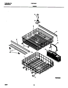 07 - Racks parts for Frigidaire Dishwasher FDB736GFR1 from AppliancePartsPros.com