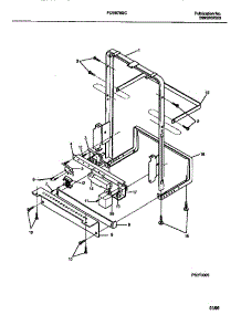 07 - Frame parts for Frigidaire Dishwasher FDB878GCB0 from AppliancePartsPros.com