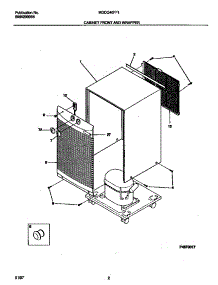 02 - Cabinet Front And Wrapper parts for Frigidaire Dehumidifier MDDQ40FF1 from AppliancePartsPros.com