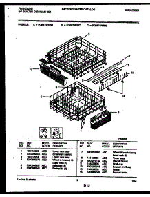 08 - Racks And Trays parts for Frigidaire Dishwasher FDB874RBB0 from AppliancePartsPros.com