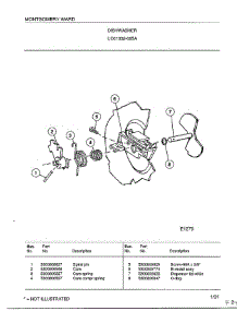 Dishwasher Page 2 parts for Frigidaire Dishwasher 1032-005A from AppliancePartsPros.com