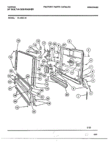 Front Panel parts for Frigidaire Dishwasher 61-1083-10 from AppliancePartsPros.com