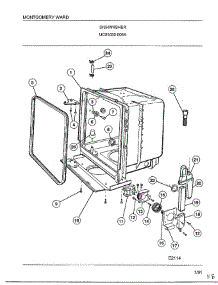 Dishwasher Page 5 parts for Frigidaire Dishwasher 1032-005A from AppliancePartsPros.com