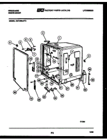 05 - Tub And Frame Parts parts for Frigidaire Dishwasher DW1050LW3 from AppliancePartsPros.com