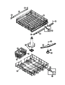 05 - Racks And Trays parts for Frigidaire Dishwasher DW1100DL2 from AppliancePartsPros.com