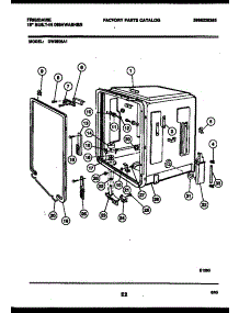 05 - Tub And Frame Parts parts for Frigidaire Dishwasher DW2508A1 from AppliancePartsPros.com