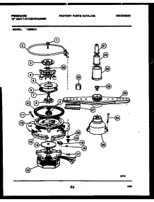 06 - Motor Pump Parts parts for Frigidaire Dishwasher DW2508A1 from AppliancePartsPros.com