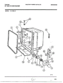 Tub parts for Frigidaire Dishwasher 61-1083-10 from AppliancePartsPros.com