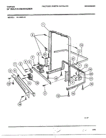 Front Frame Assy parts for Frigidaire Dishwasher 61-1083-10 from AppliancePartsPros.com
