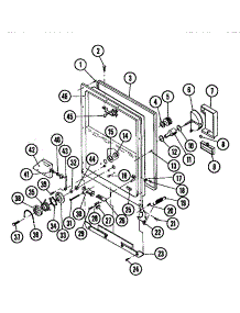 06 - Door Parts parts for Frigidaire Dishwasher DW4400DW2 from AppliancePartsPros.com