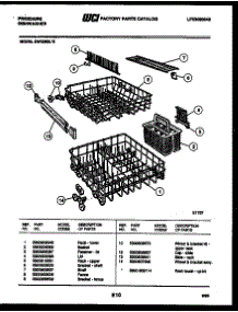 09 - Racks And Trays parts for Frigidaire Dishwasher DW3350LW3 from AppliancePartsPros.com
