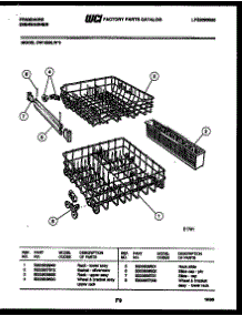 08 - Racks And Trays parts for Frigidaire Dishwasher DW1050LW3 from AppliancePartsPros.com