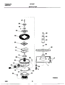 06 - Motor & Pump parts for Frigidaire Dishwasher DW1800Y0 from AppliancePartsPros.com