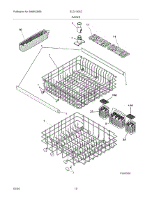 13 - Racks parts for Frigidaire Dishwasher GLD2160SCQ1 from AppliancePartsPros.com
