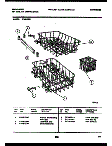 08 - Racks And Trays parts for Frigidaire Dishwasher DW2508A1 from AppliancePartsPros.com