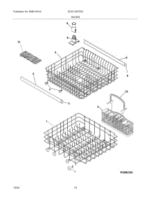 13 - Racks parts for Frigidaire Dishwasher GLD2162RDC0 from AppliancePartsPros.com