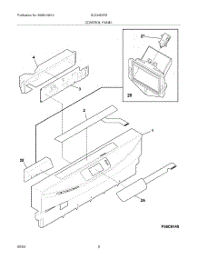03 - Control Panel parts for Frigidaire Dishwasher GLD3450RDS0 from AppliancePartsPros.com