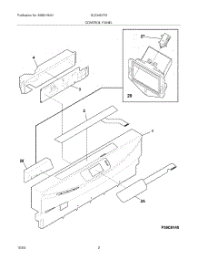 03 - Control Panel parts for Frigidaire Dishwasher GLD3451RDS0 from AppliancePartsPros.com