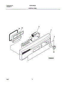 03 - Control Panel parts for Frigidaire Dishwasher FDP641RAS0 from AppliancePartsPros.com