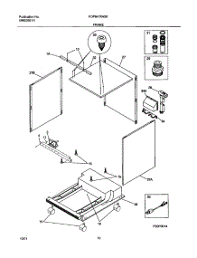 11 - Frame parts for Frigidaire Dishwasher FDP641RAS0 from AppliancePartsPros.com