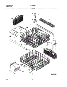 13 - Racks parts for Frigidaire Dishwasher GLDB958AQ2 from AppliancePartsPros.com