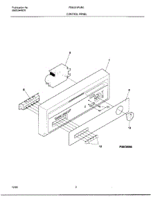 02 - Control Panel parts for Frigidaire Dishwasher FDS251RJR0 from AppliancePartsPros.com