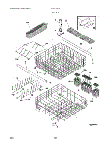 13 - Racks parts for Frigidaire Dishwasher GSB5755DB0 from AppliancePartsPros.com