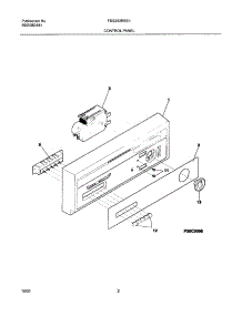 03 - Control Panel parts for Frigidaire Dishwasher FDS252RBS1 from AppliancePartsPros.com
