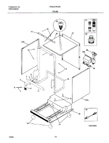10 - Frame parts for Frigidaire Dishwasher FDS251RJR0 from AppliancePartsPros.com