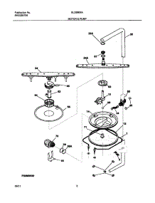 09 - Motor & Pump parts for Frigidaire Dishwasher GLDB958AB0 from AppliancePartsPros.com