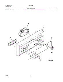 03 - Control Panel parts for Frigidaire Dishwasher FDR251RJS0 from AppliancePartsPros.com