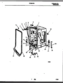 05 - Tub And Frame Parts parts for Frigidaire Dishwasher FDR251RBR0 from AppliancePartsPros.com