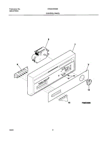 03 - Control Panel parts for Frigidaire Dishwasher FDS252RBS0 from AppliancePartsPros.com