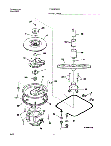 09 - Motor & Pump parts for Frigidaire Dishwasher FDS252RBS0 from AppliancePartsPros.com