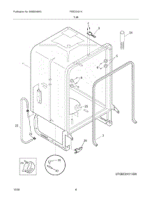 07 - Tub parts for Frigidaire Dishwasher FGBD2431KB1 from AppliancePartsPros.com