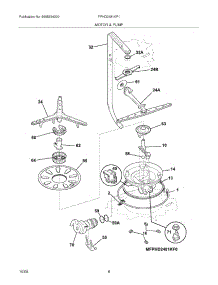 09 - Motor & Pump parts for Frigidaire Dishwasher FPHD2481KF1 from AppliancePartsPros.com