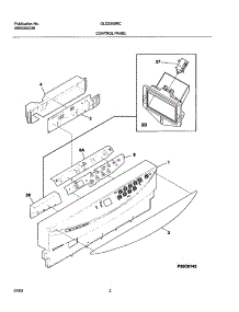 03 - Control Panel parts for Frigidaire Dishwasher GLD2350RCQ0 from AppliancePartsPros.com