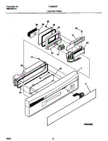 02 - Control Panel parts for Frigidaire Dishwasher FDB636GFR2 from AppliancePartsPros.com