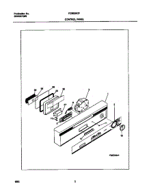 02 - Control Panel parts for Frigidaire Dishwasher FDB636GFT0 from AppliancePartsPros.com