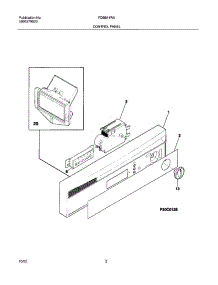 03 - Control Panel parts for Frigidaire Dishwasher FDB641RAB2 from AppliancePartsPros.com