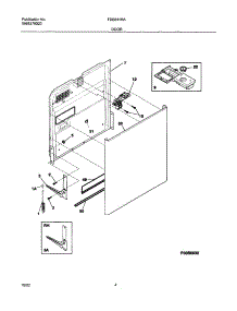 05 - Door parts for Frigidaire Dishwasher FDB641RAB2 from AppliancePartsPros.com