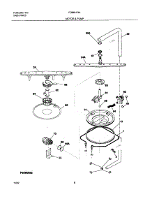 09 - Motor & Pump parts for Frigidaire Dishwasher FDB641RAB2 from AppliancePartsPros.com