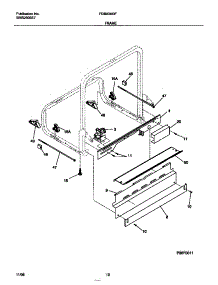 06 - Frame parts for Frigidaire Dishwasher FDB636GFS1 from AppliancePartsPros.com