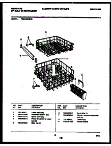 08 - Racks And Trays parts for Frigidaire Dishwasher FDB643RBR0 from AppliancePartsPros.com