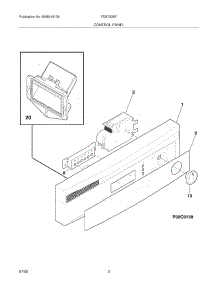 03 - Control Panel parts for Frigidaire Dishwasher FDB700BFS2 from AppliancePartsPros.com