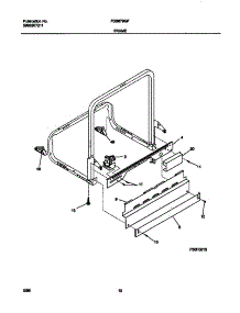 06 - Frame parts for Frigidaire Dishwasher FDB679GFW4 from AppliancePartsPros.com